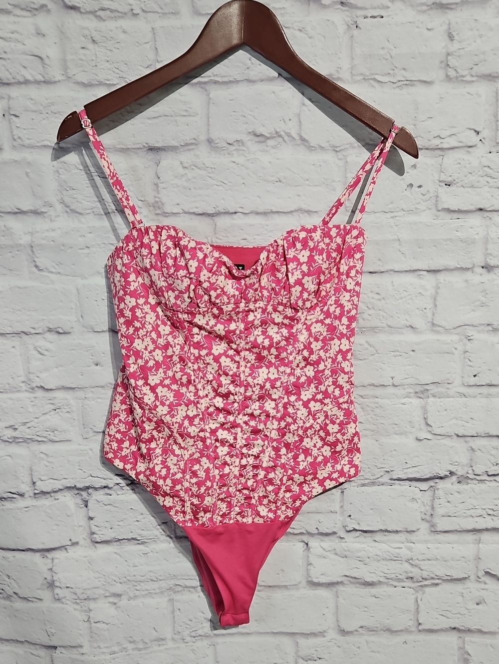 Zara Pink Floral Bodysuit